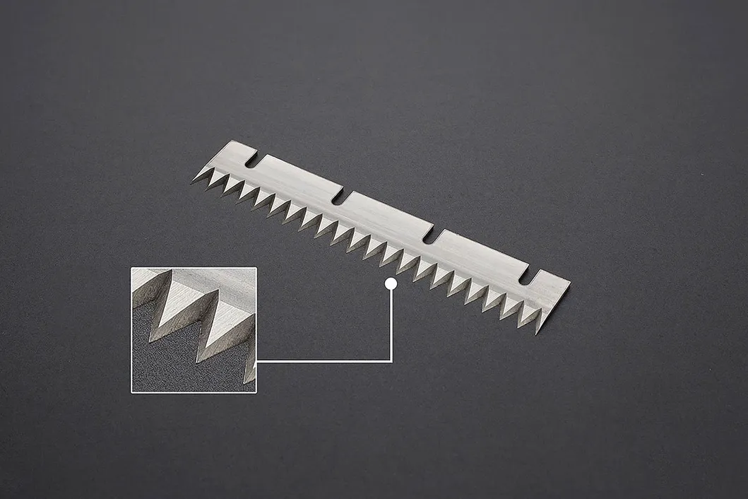 Cores de papel de plástico Facas de corte de dentes Lâmina de corte de dentes Embalagem Dentes serrilhados Lâmina de serra 6