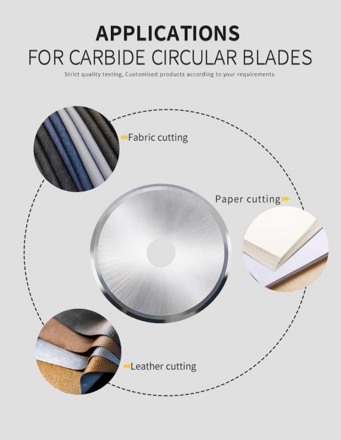 OEM / ODM faca circular cortando fita de borracha de papel tubo de corte l&acirc;mina redonda 4