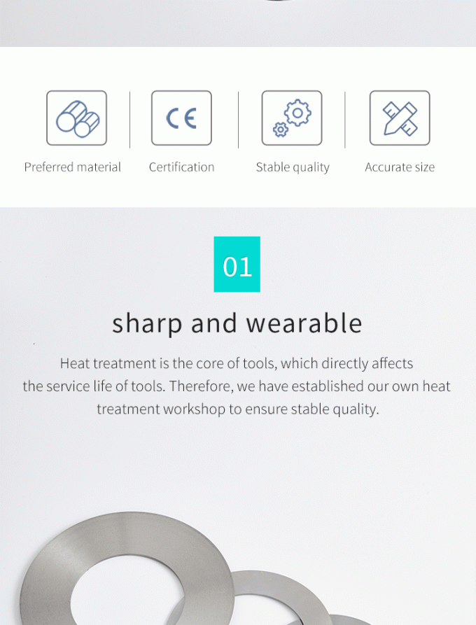 Faca Circular para Máquina de Corte de Rolos de Papel Industrial de 130mm, Facas de Corte de Precisão 0