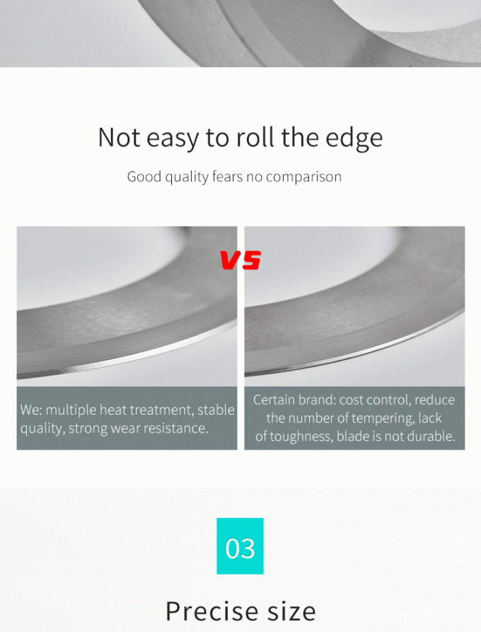 Faca Circular para Máquina de Corte de Rolos de Papel Industrial de 130mm, Facas de Corte de Precisão 3