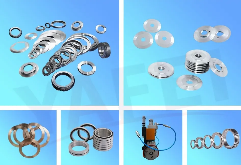 Faca de corte de disco OEM/ODM para papelão ondulado Bhs, faca de corte circular, lâminas de corte de carboneto de tungstênio 4